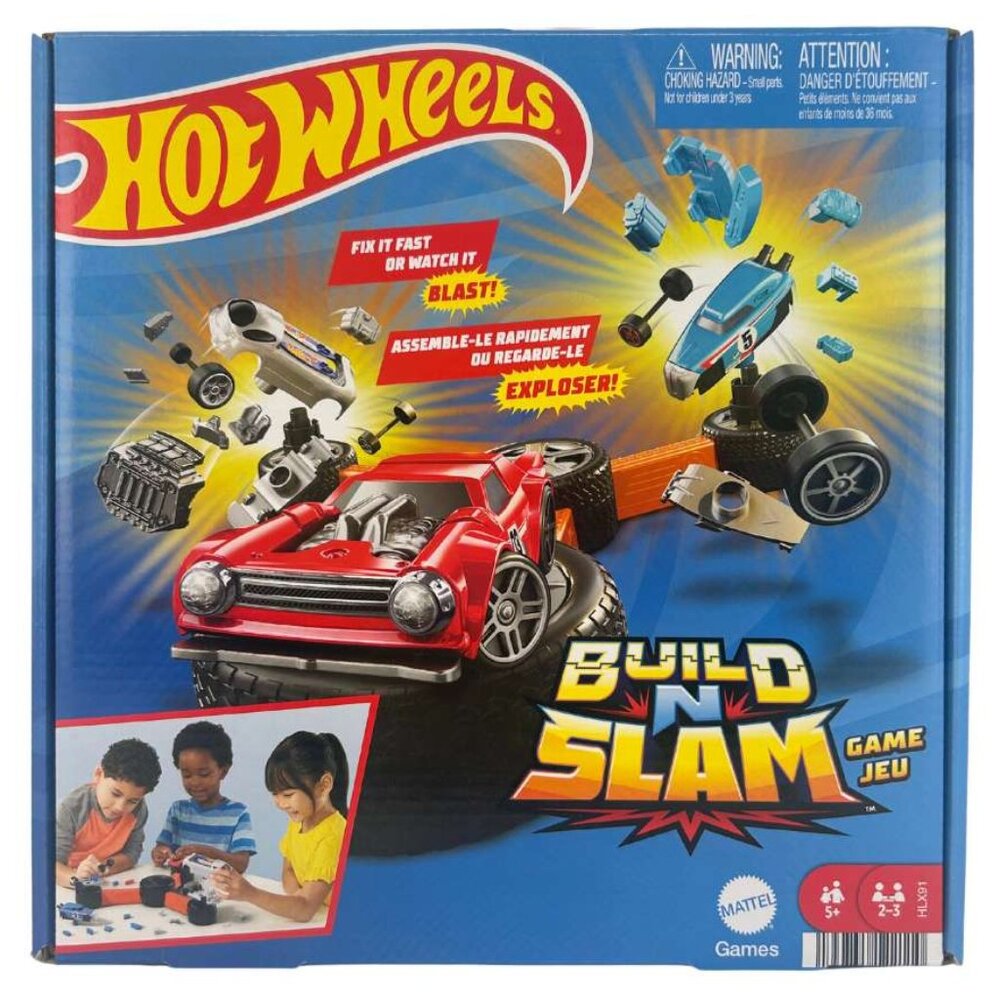 Hot Wheels Build n' Slam Buildable Car Game / Ages 5+